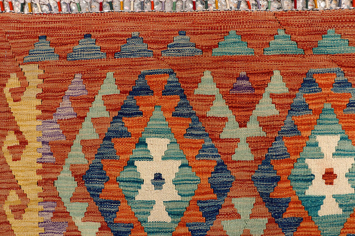 Multi Colored Kilim 8' 2 x 11' 2 - No. 66969 - ALRUG Rug Store