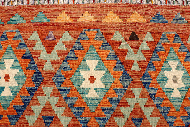 Multi Colored Kilim 8' 2 x 11' 2 - No. 66969 - ALRUG Rug Store