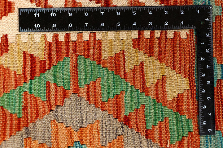 Multi Colored Kilim 8' 2 x 11' 2 - No. 66969 - ALRUG Rug Store