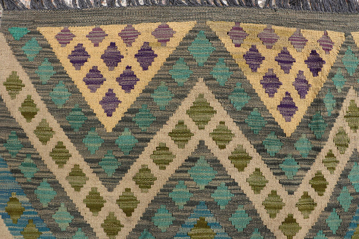 Multi Colored Kilim 8' 7 x 11' 2 - No. 66970 - ALRUG Rug Store