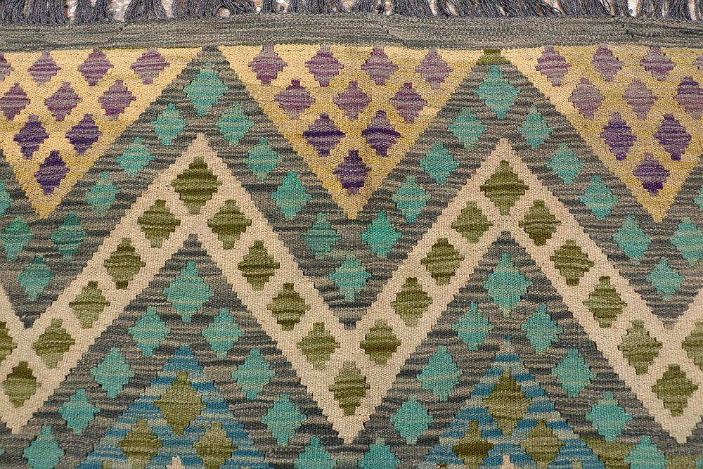 Multi Colored Kilim 8' 7 x 11' 2 - No. 66970 - ALRUG Rug Store