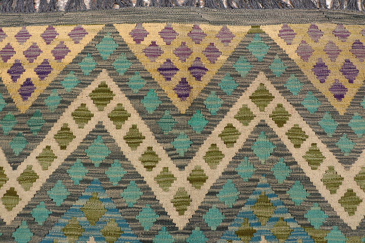 Multi Colored Kilim 8' 7 x 11' 2 - No. 66970 - ALRUG Rug Store