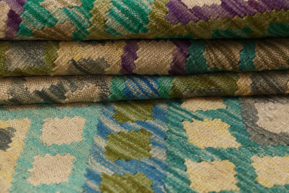 Multi Colored Kilim 8' 1 x 10' 8 - No. 66971 - ALRUG Rug Store