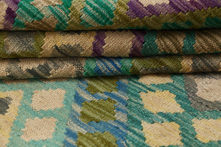 Multi Colored Kilim 8' 1 x 10' 8 - No. 66971 - ALRUG Rug Store