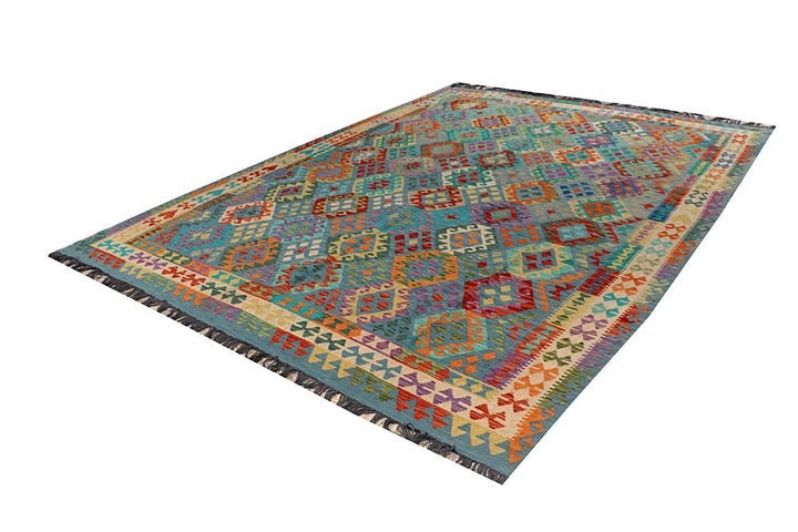 Multi Colored Kilim 8' 1 x 10' 8 - No. 66971 - ALRUG Rug Store