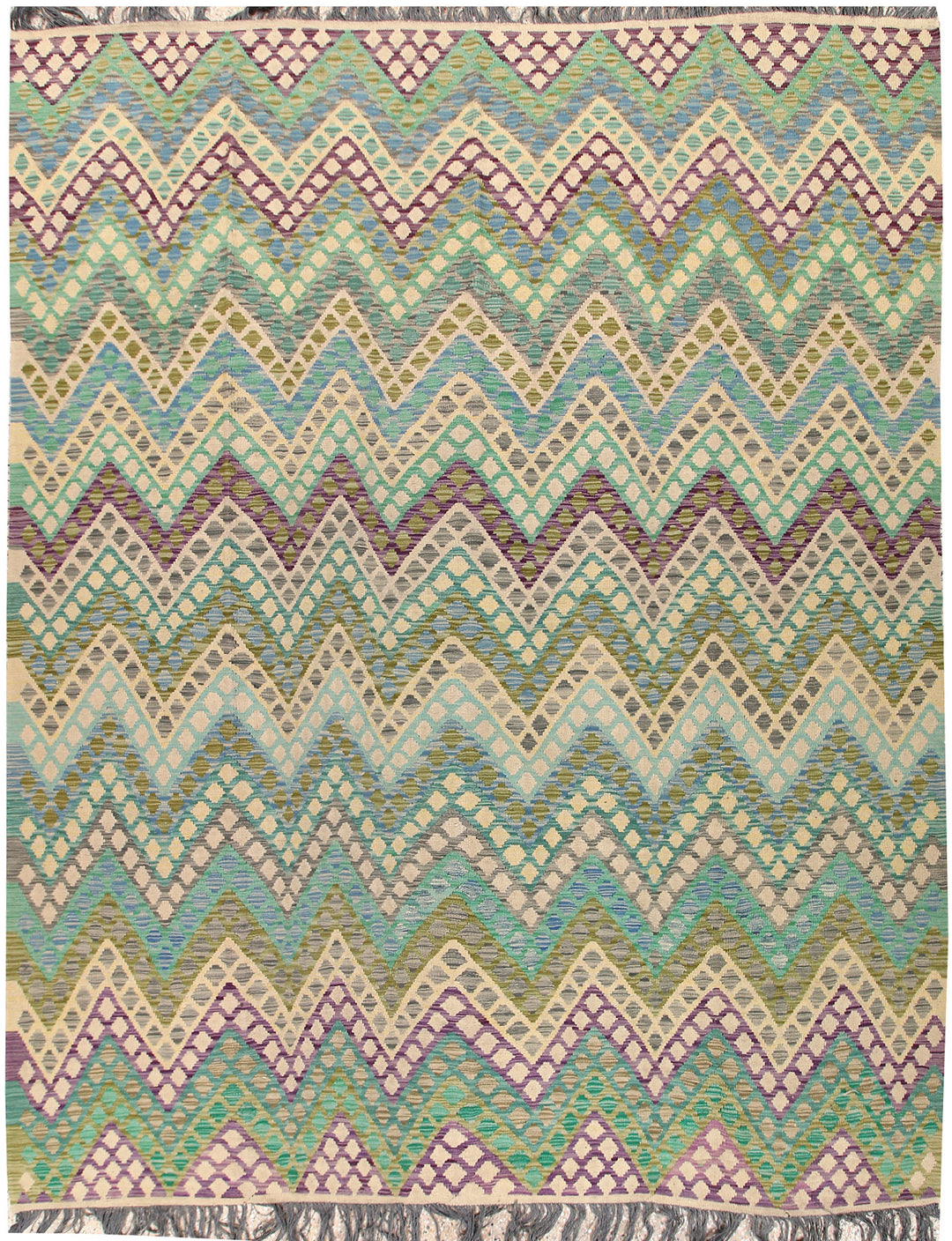 Multi Colored Kilim 8' 1 x 10' 8 - No. 66971 - ALRUG Rug Store