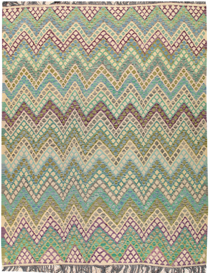 Multi Colored Kilim 8' 1 x 10' 8 - No. 66971 - ALRUG Rug Store