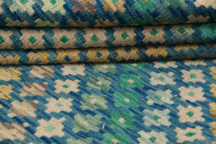 Multi Colored Kilim 8' 5 x 11' 4 - No. 66972 - ALRUG Rug Store