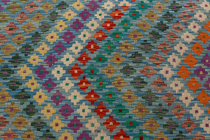 Multi Colored Kilim 9' 5 x 11' 9 - No. 66973 - ALRUG Rug Store