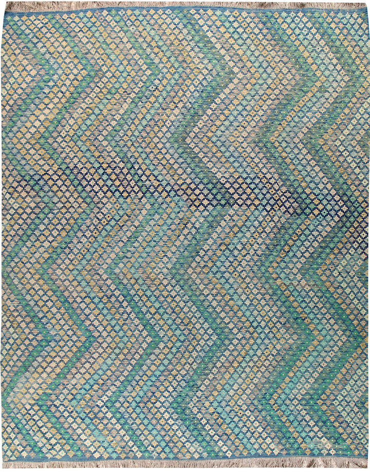 Multi Colored Kilim 9' 5 x 11' 9 - No. 66973 - ALRUG Rug Store