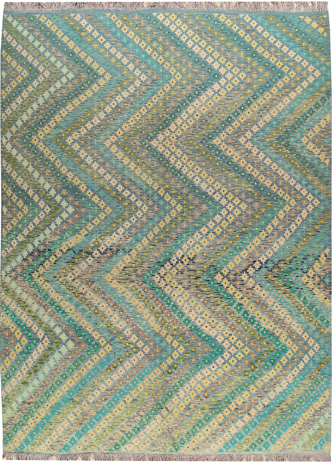 Multi Colored Kilim 8' 11 x 12' 1 - No. 66976 - ALRUG Rug Store