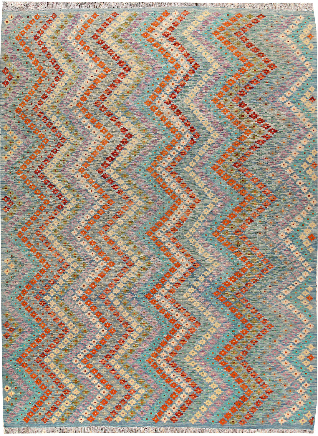 Multi Colored Kilim 8' 8 x 11' 8 - No. 66982 - ALRUG Rug Store