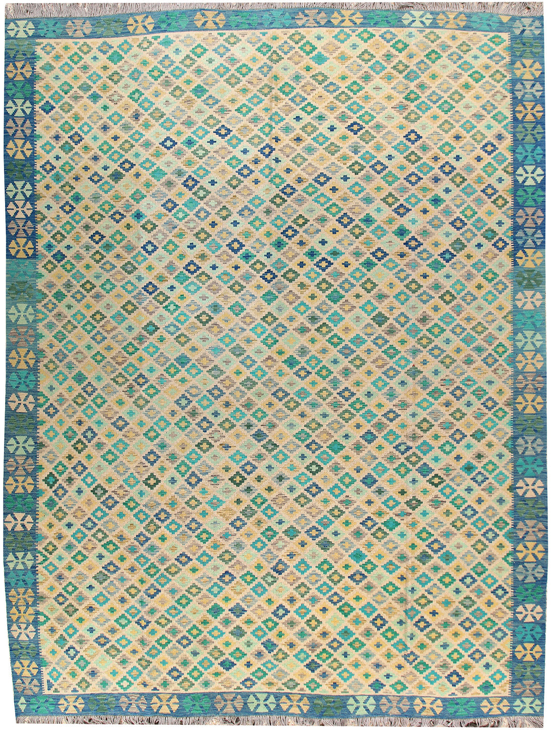 Multi Colored Kilim 9' 2 x 11' 11 - No. 66988 - ALRUG Rug Store