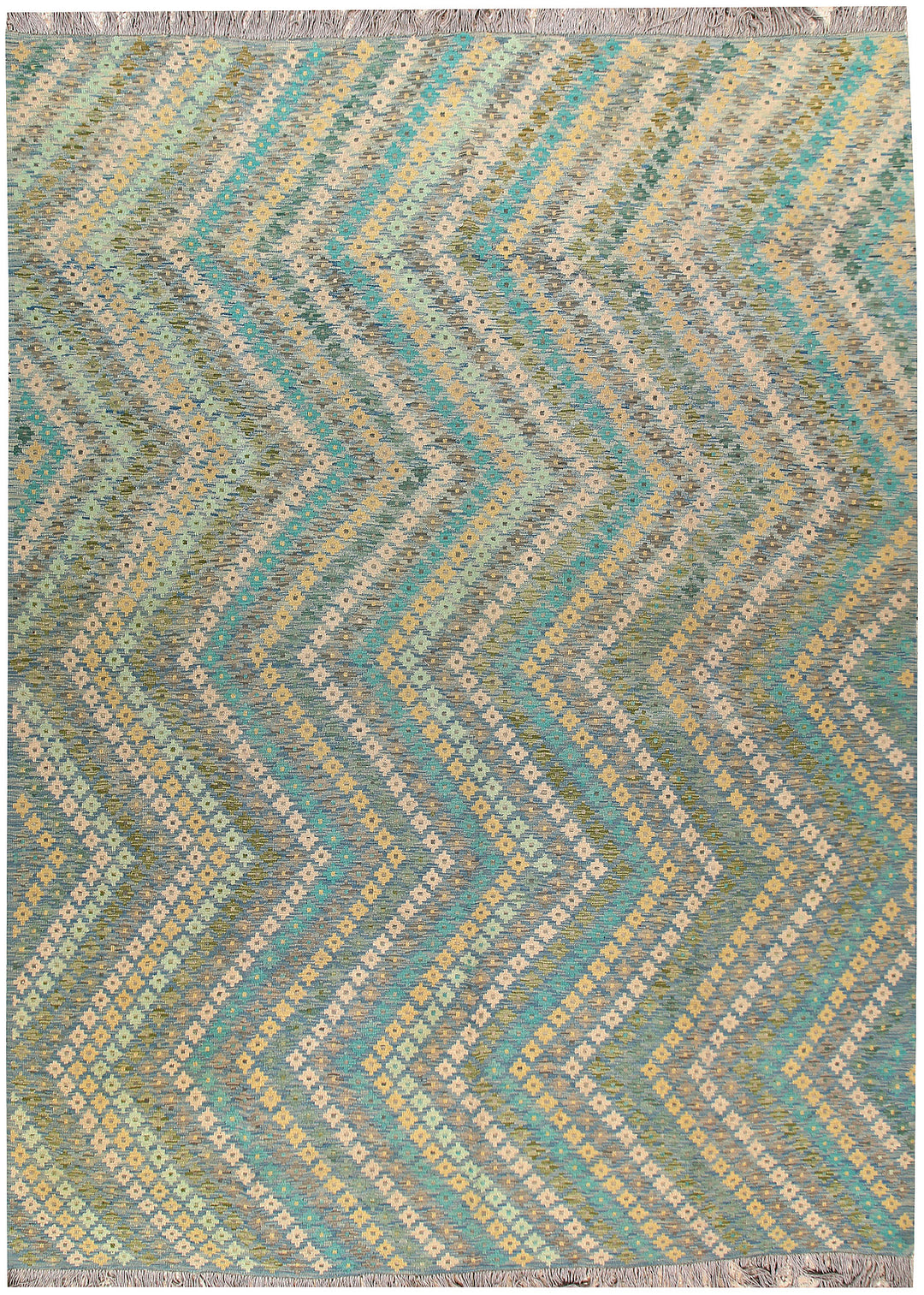 Multi Colored Kilim 8' 7 x 11' 11 - No. 66989 - ALRUG Rug Store