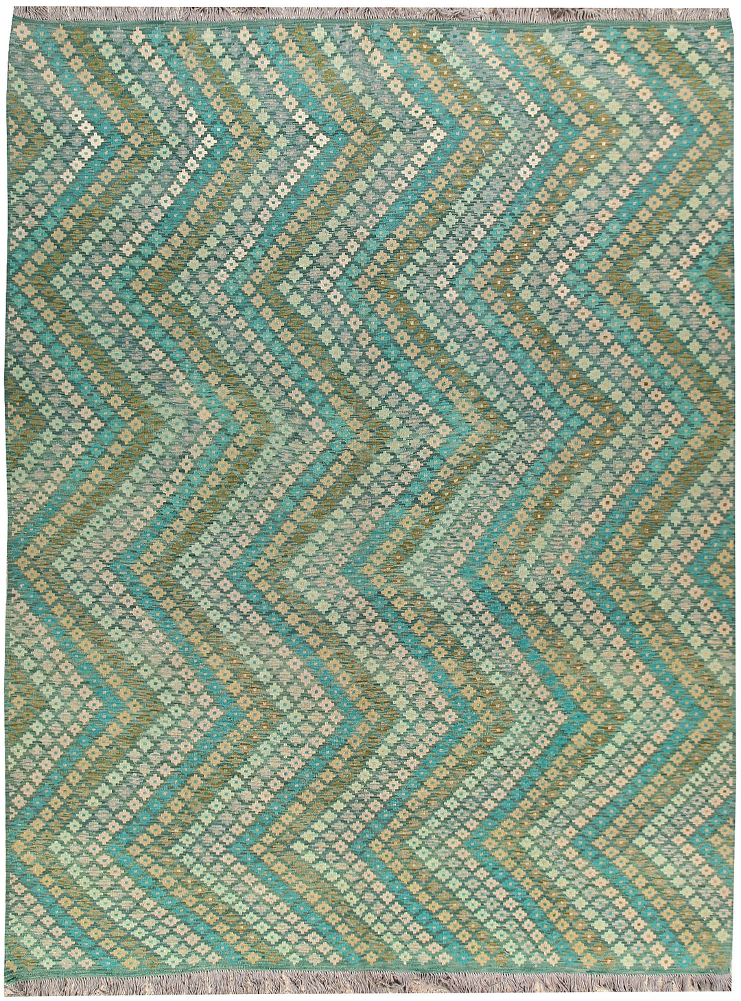 Multi Colored Kilim 8' 11 x 11' 9 - No. 66992 - ALRUG Rug Store