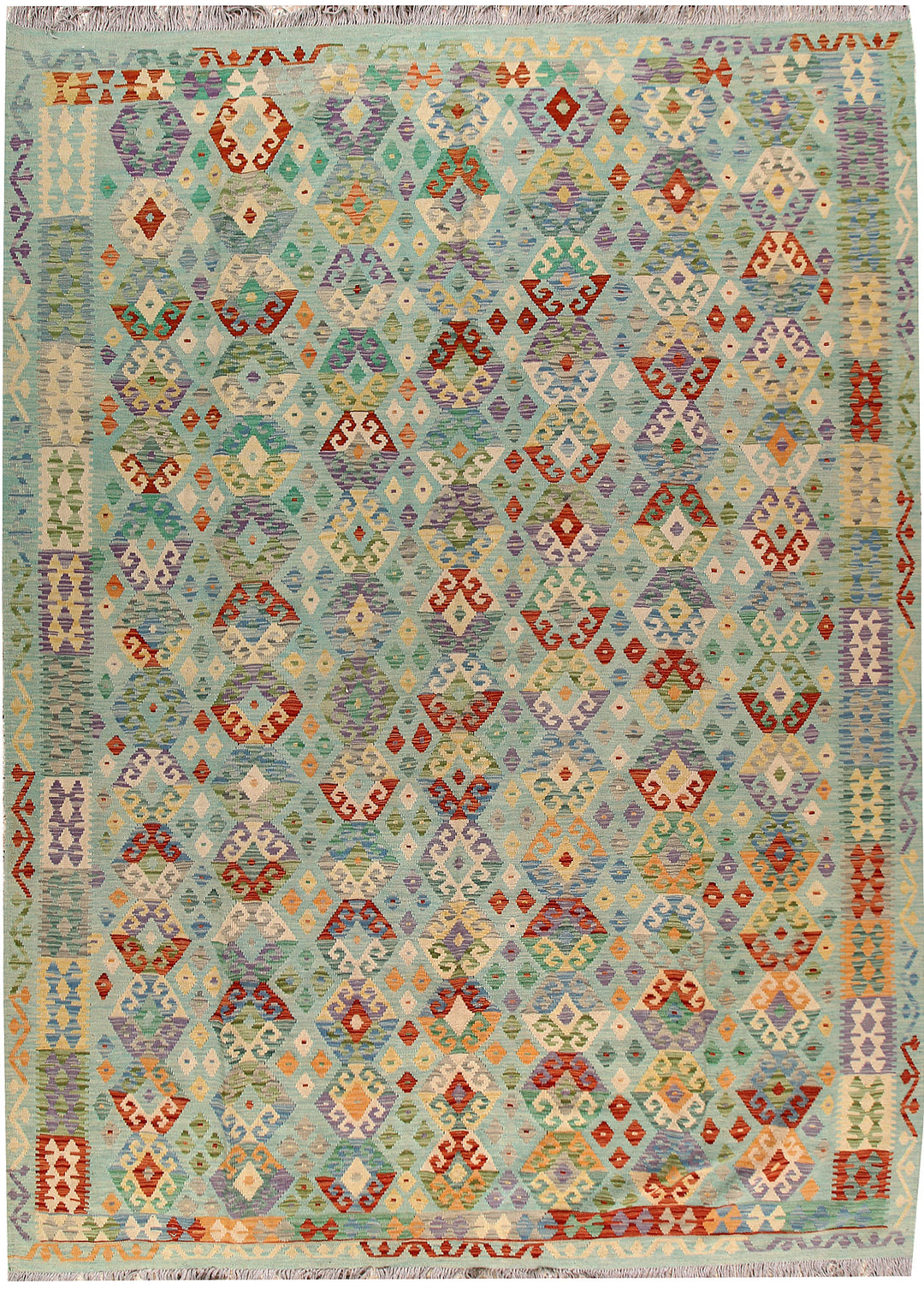 Multi Colored Kilim 8' 6 x 11' 8 - No. 66993 - ALRUG Rug Store