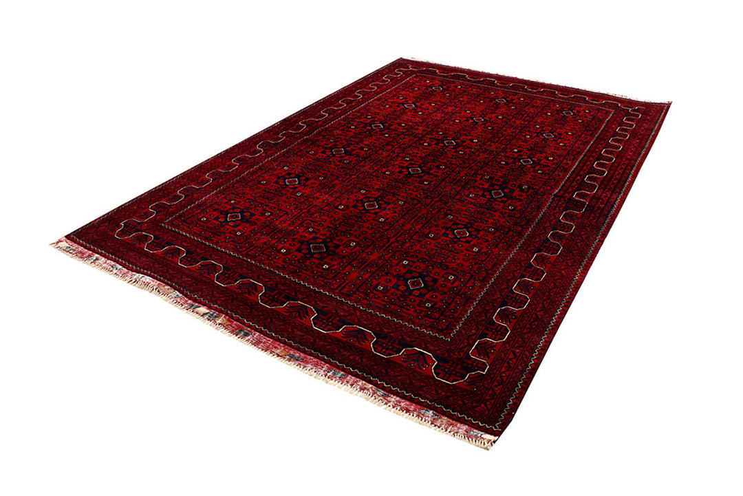Dark Red Khal Mohammadi 6'  5" x 9'  5" - No. QA12637