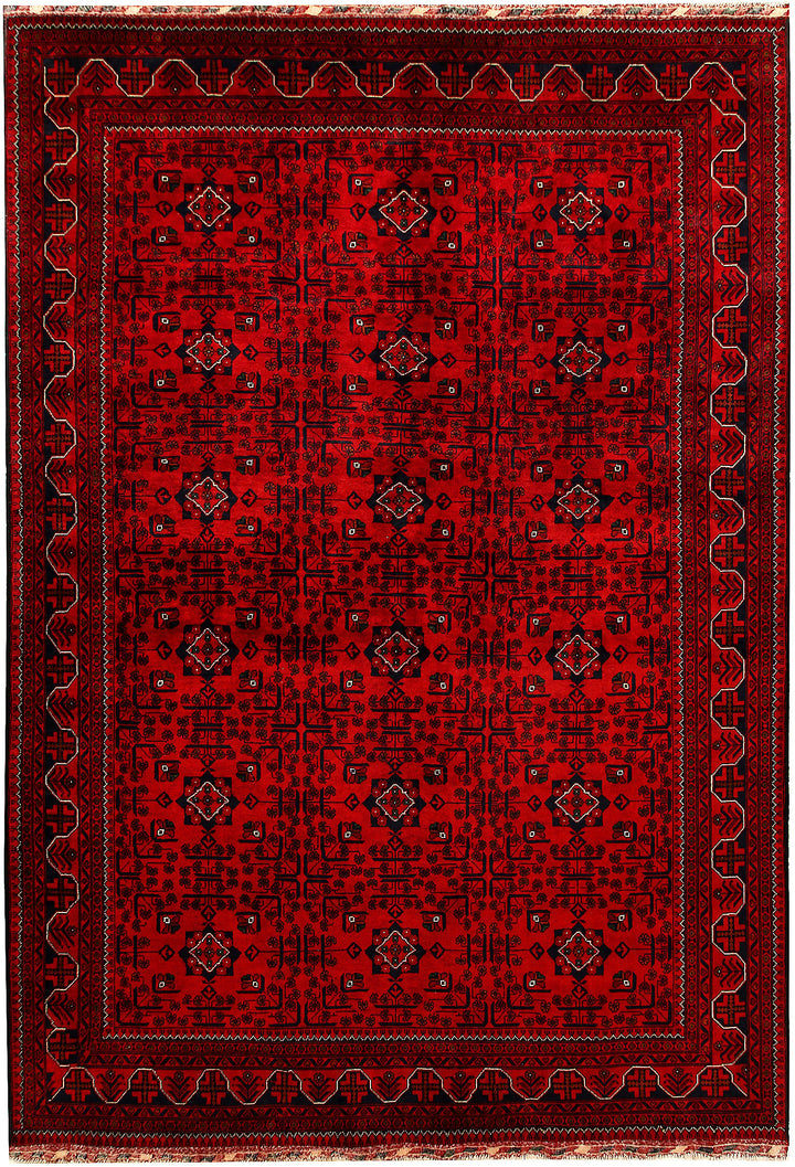 Dark Red Khal Mohammadi 6'  5" x 9'  4" - No. QA73186
