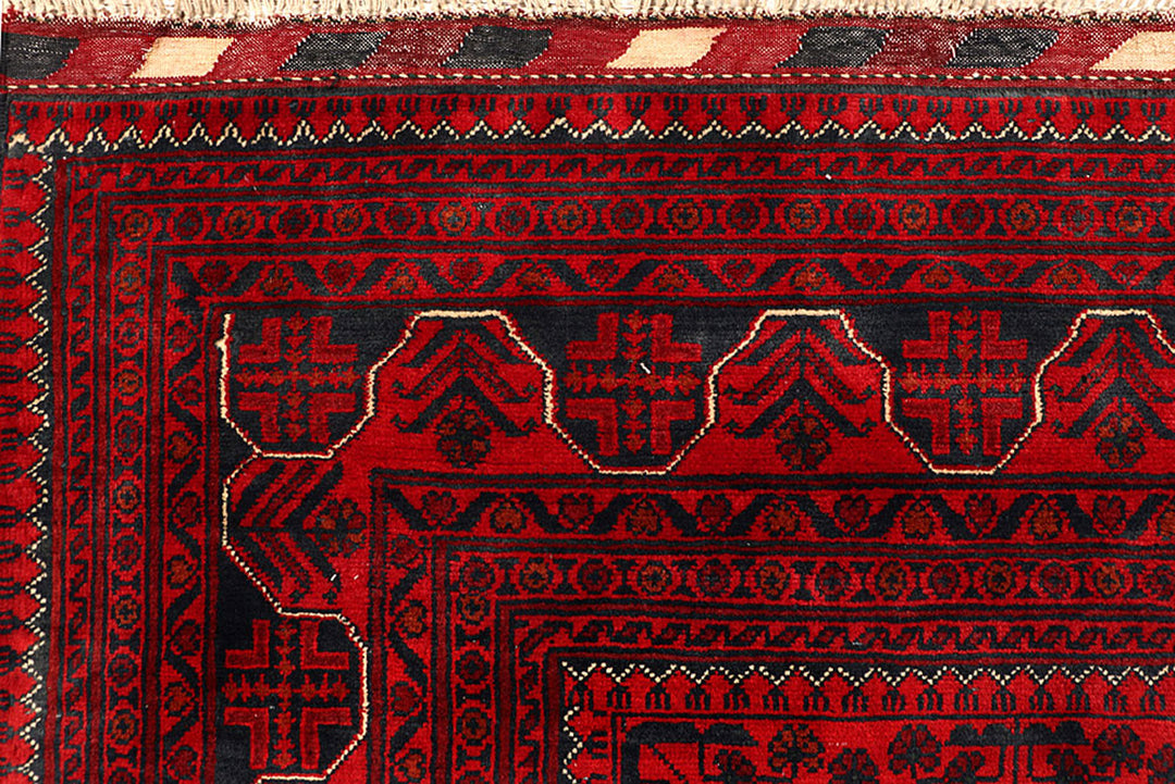 Dark Red Khal Mohammadi 6'  6" x 9'  5" - No. QA71235