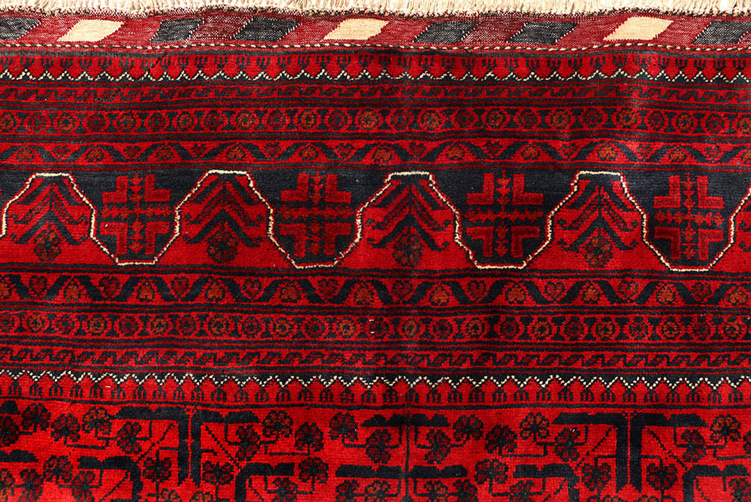 Dark Red Khal Mohammadi 6'  6" x 9'  5" - No. QA71235