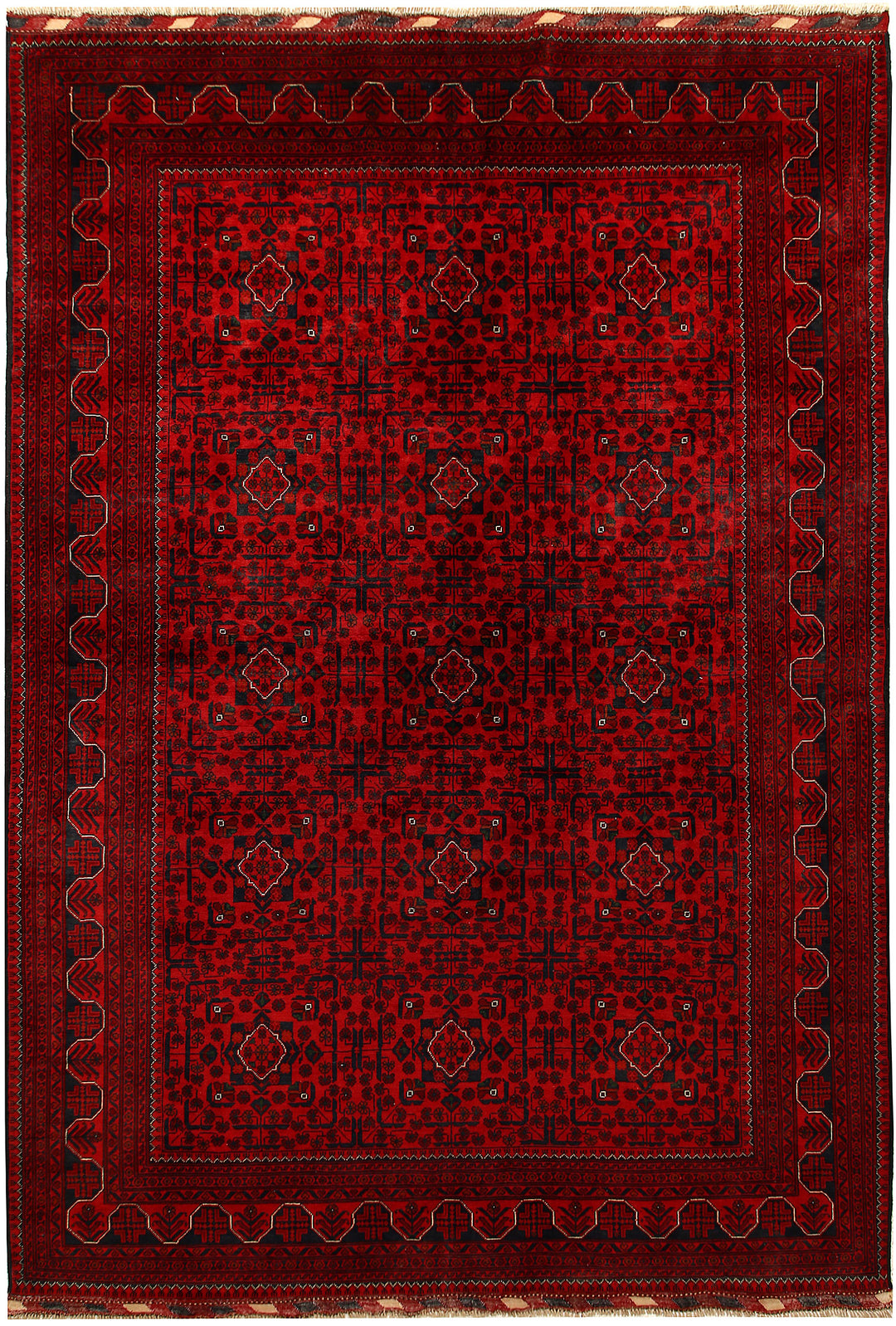 Dark Red Khal Mohammadi 6' 6 x 9' 5 - No. 67010 - ALRUG Rug Store