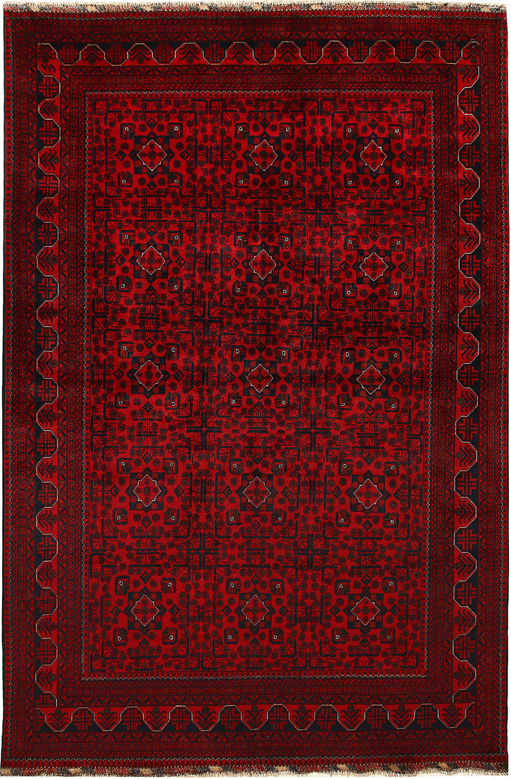 Dark Red Khal Mohammadi 6'  4" x 9'  5" - No. QA39800