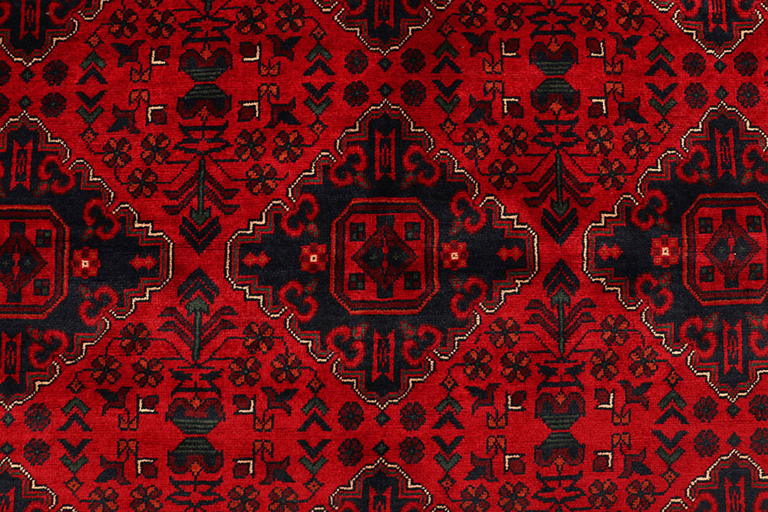 Dark Red Khal Mohammadi 6'  7" x 9'  1" - No. QA56688