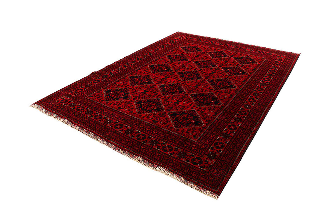 Dark Red Khal Mohammadi 6'  7" x 9'  1" - No. QA56688