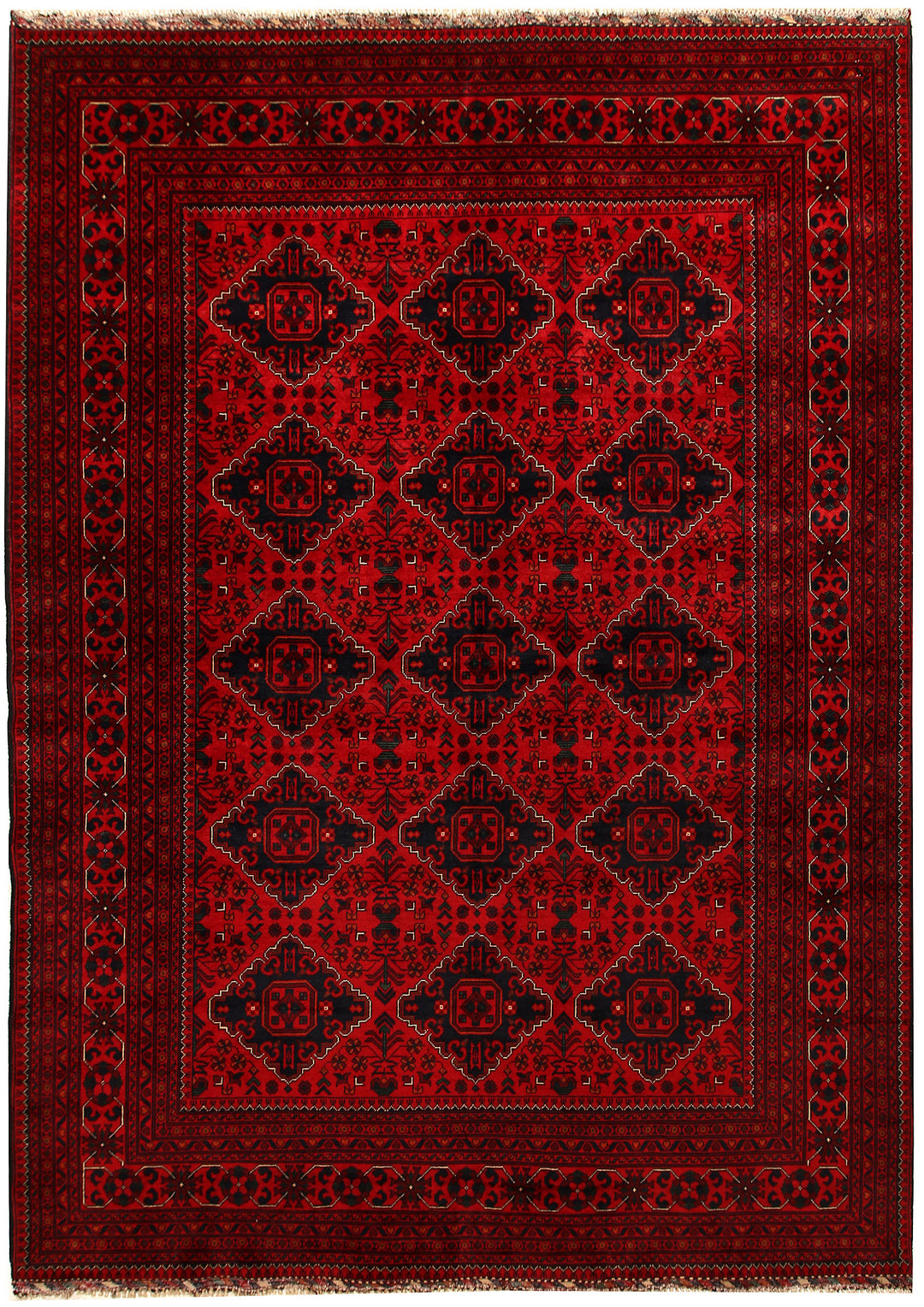 Dark Red Khal Mohammadi 6' 7 x 9' 1 - No. 67016 - ALRUG Rug Store
