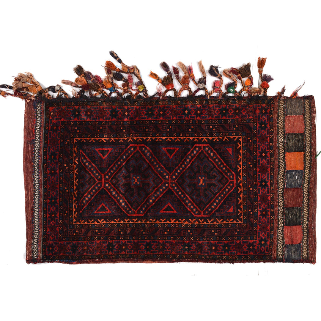 Afghan Balisht Rug 2' 1" x 3' 8" Hand-Knotted