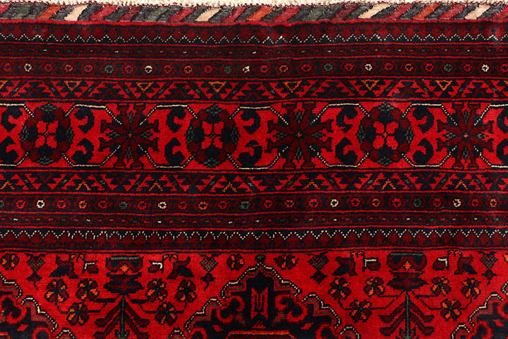 Dark Red Khal Mohammadi 6'  5" x 9'  6" - No. QA71419