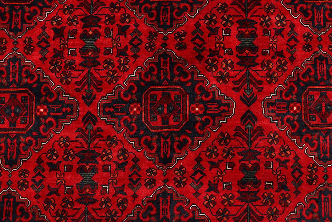 Dark Red Khal Mohammadi 6'  5" x 9'  6" - No. QA71419