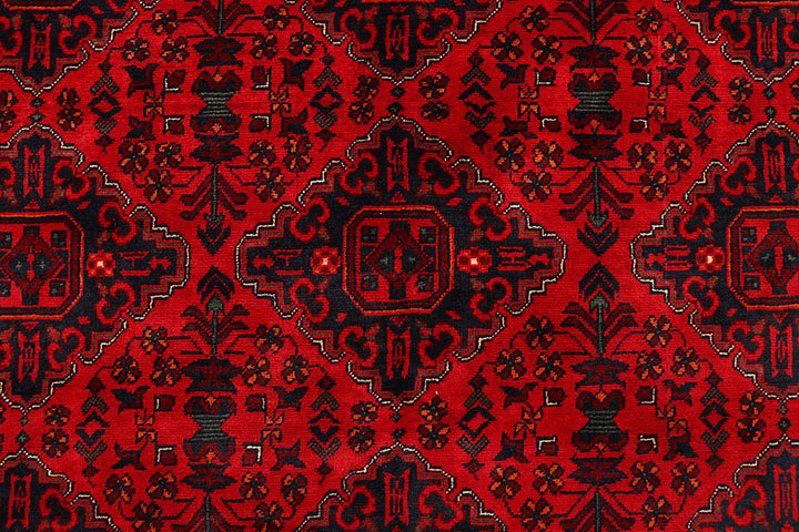 Dark Red Khal Mohammadi 6'  5" x 9'  6" - No. QA71419