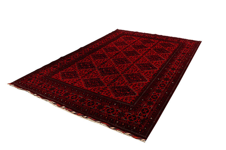 Dark Red Khal Mohammadi 6'  5" x 9'  6" - No. QA71419