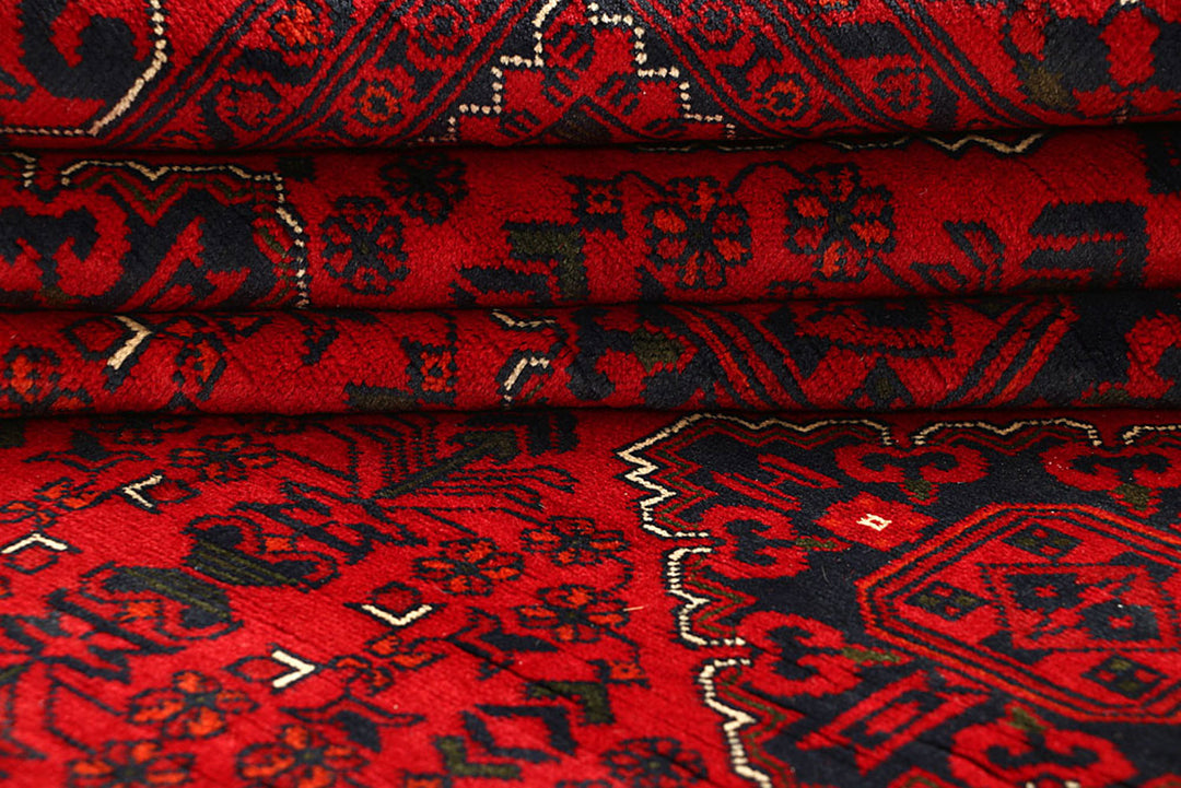 Dark Red Khal Mohammadi 6'  5" x 9' " - No. QA10840