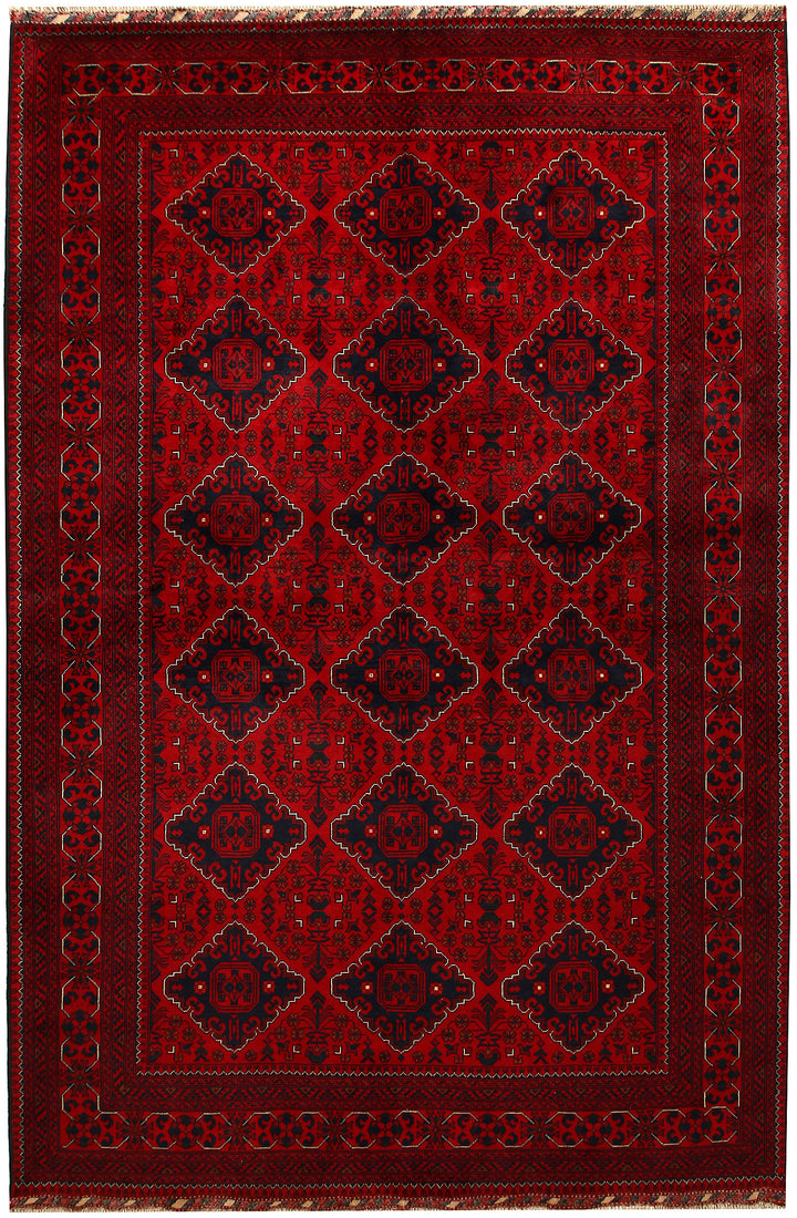 Dark Red Khal Mohammadi 6'  7" x 9'  10" - No. QA12660