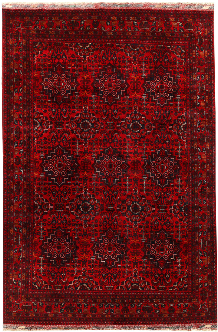 Dark Red Khal Mohammadi 6' 6 x 9' 7 - No. 67032 - ALRUG Rug Store