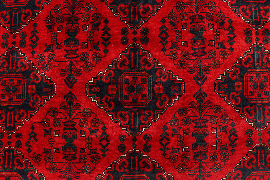 Dark Red Khal Mohammadi 6'  8" x 10'  2" - No. QA60641