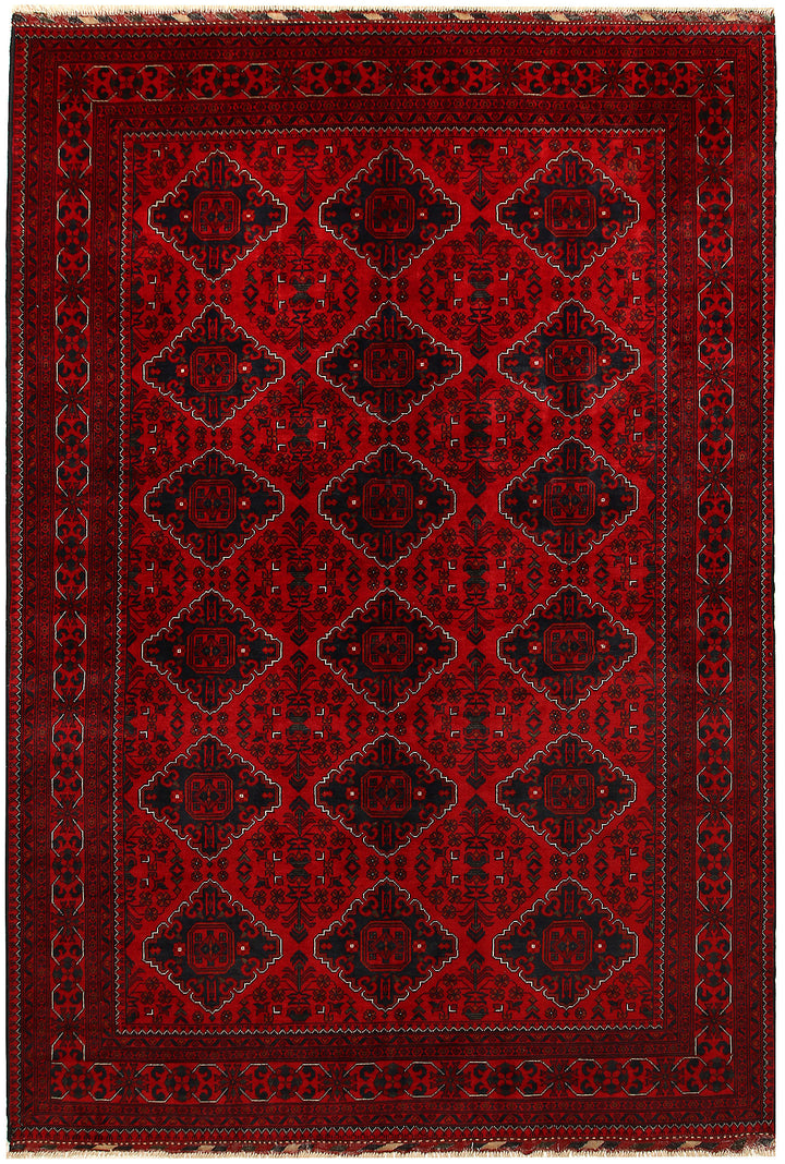 Dark Red Khal Mohammadi 6'  6" x 9'  5" - No. QA22286