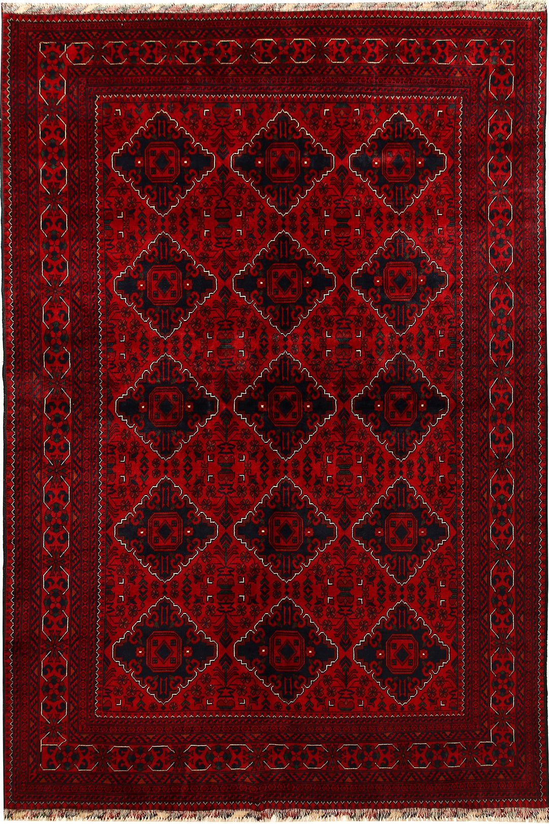 Dark Red Khal Mohammadi 6' 4 x 9' 5 - No. 67043 - ALRUG Rug Store