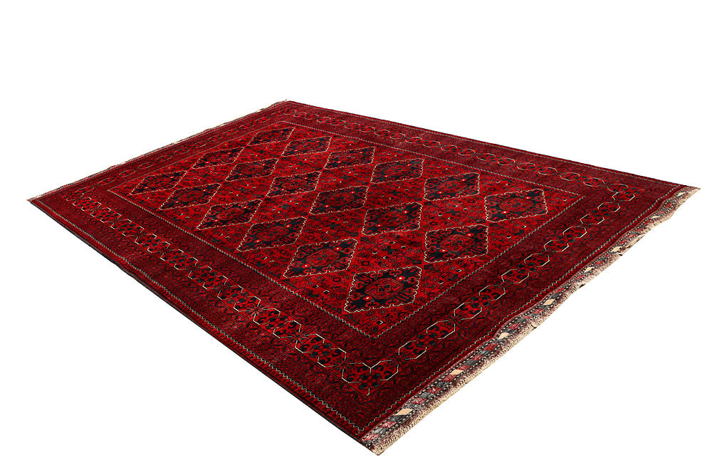 Dark Red Khal Mohammadi 6' 6 x 9' 6 - No. 67045 - ALRUG Rug Store