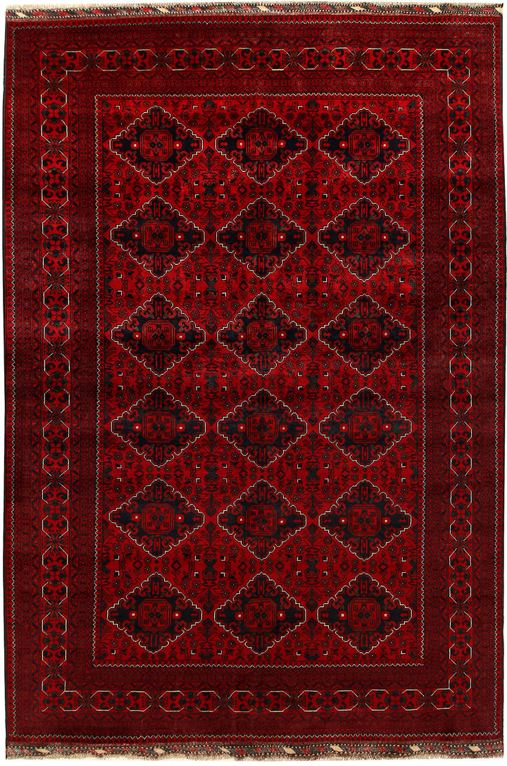 Dark Red Khal Mohammadi 6' 6 x 9' 6 - No. 67045 - ALRUG Rug Store