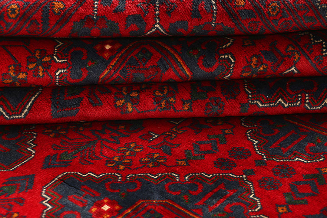 Dark Red Khal Mohammadi 6'  6" x 9'  3" - No. QA24458