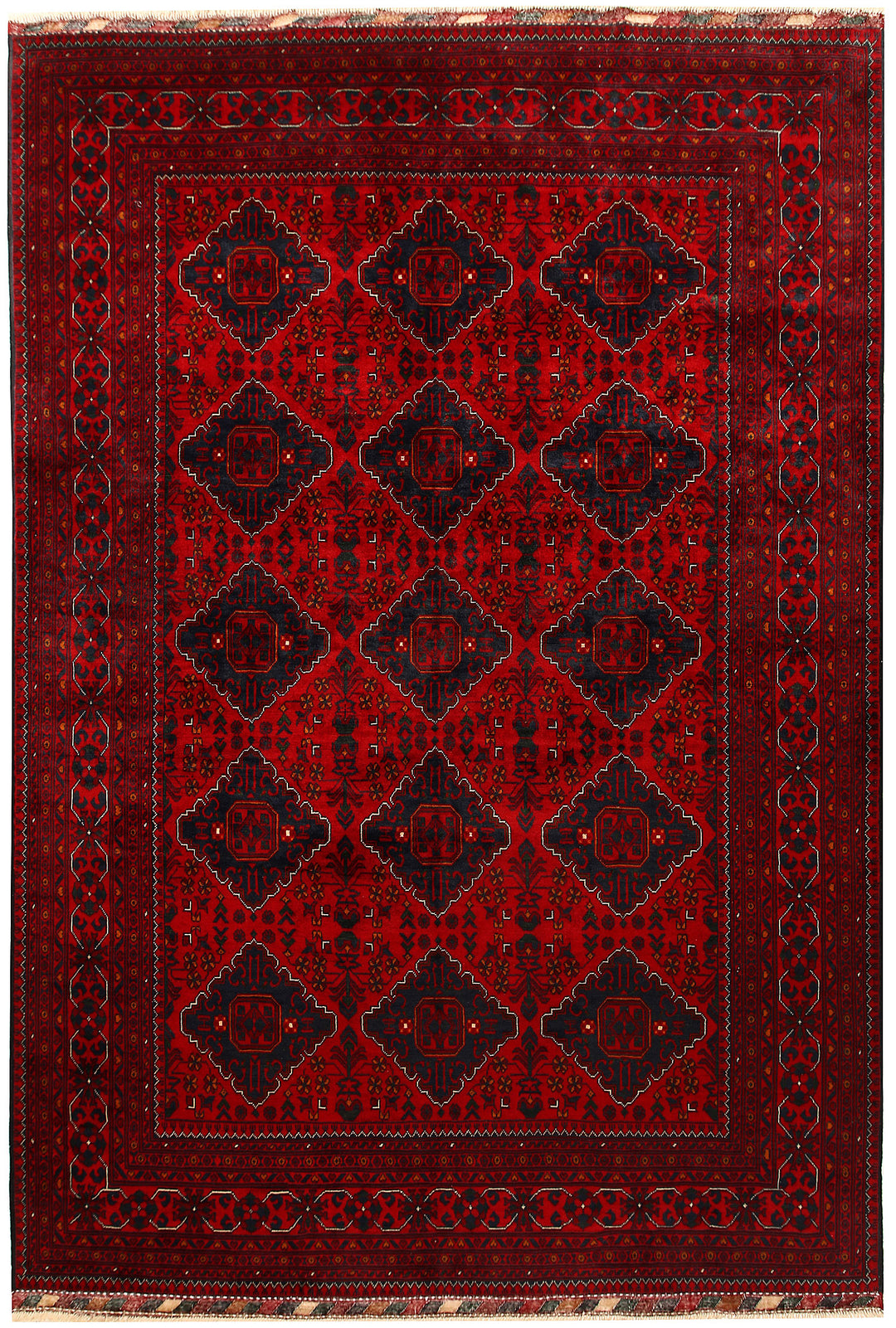 Dark Red Khal Mohammadi 6' 6 x 9' 3 - No. 67049 - ALRUG Rug Store