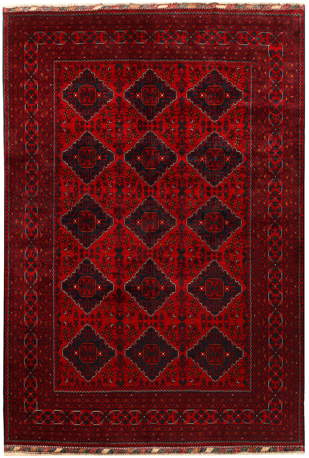 Dark Red Khal Mohammadi 6'  6" x 9'  3" - No. QA24458