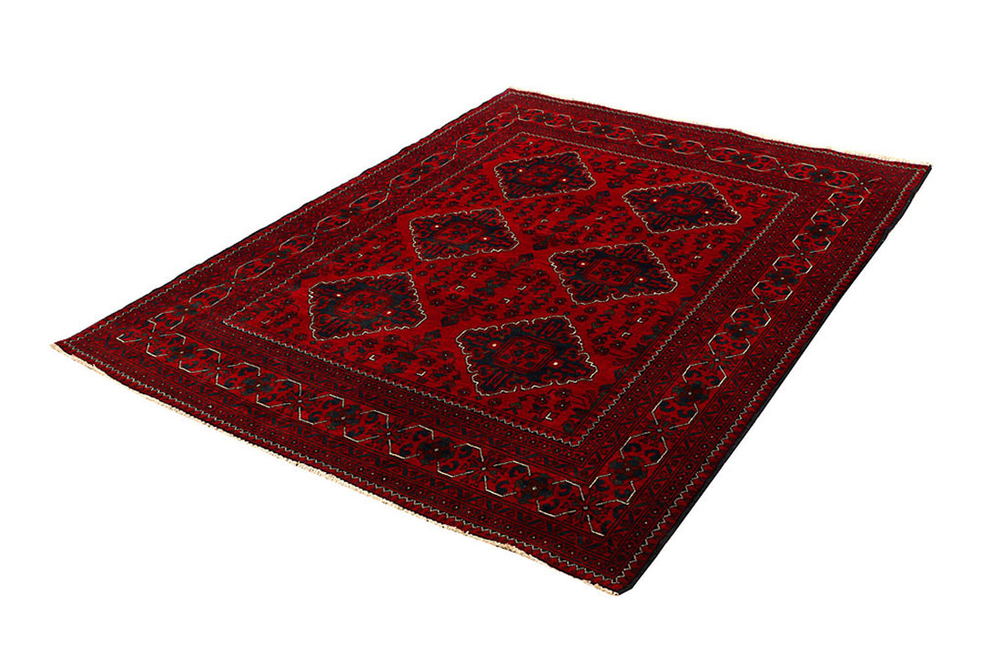 Dark Red Khal Mohammadi 4'  10" x 6'  4" - No. QA76435