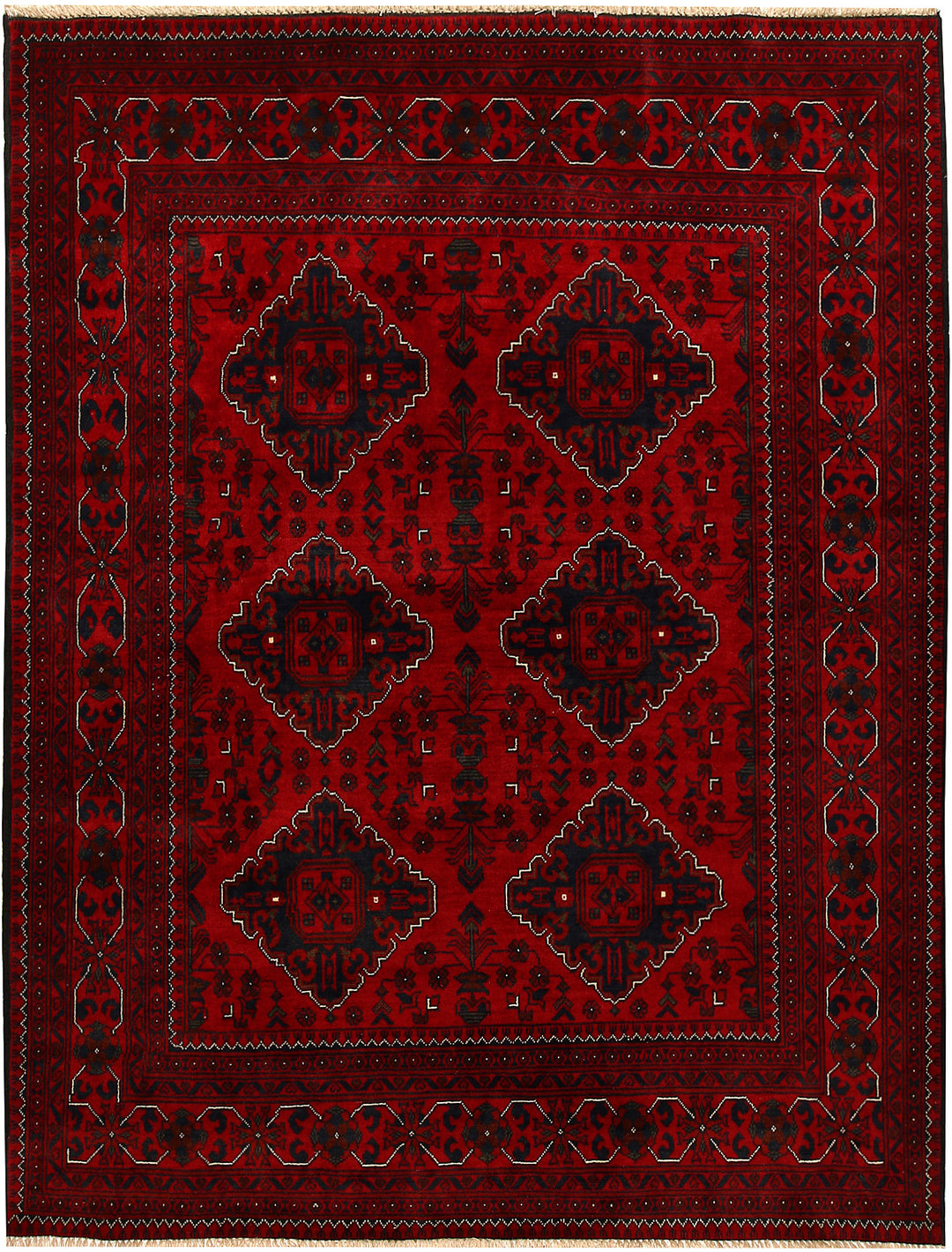 Dark Red Khal Mohammadi 4' 10 x 6' 4 - No. 67058 - ALRUG Rug Store