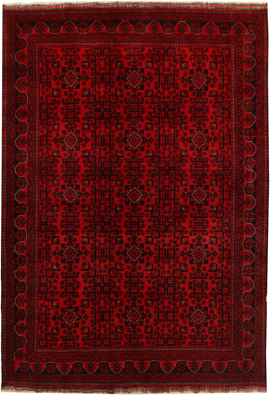 Dark Red Khal Mohammadi 6' 7 x 9' 3 - No. 67064 - ALRUG Rug Store