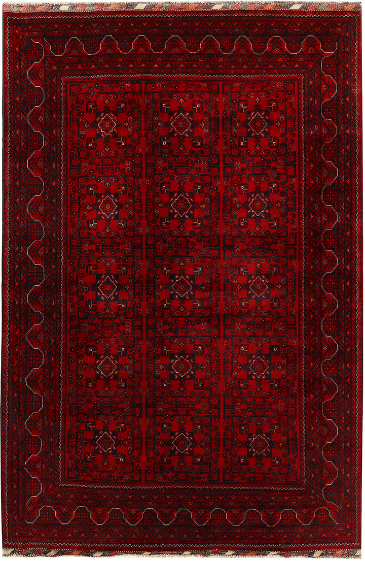 Dark Red Khal Mohammadi 6' 9 x 10' - No. 67066 - ALRUG Rug Store