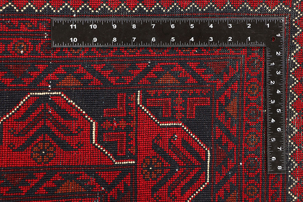 Dark Red Khal Mohammadi 6' 6 x 9' 4 - No. 67067 - ALRUG Rug Store